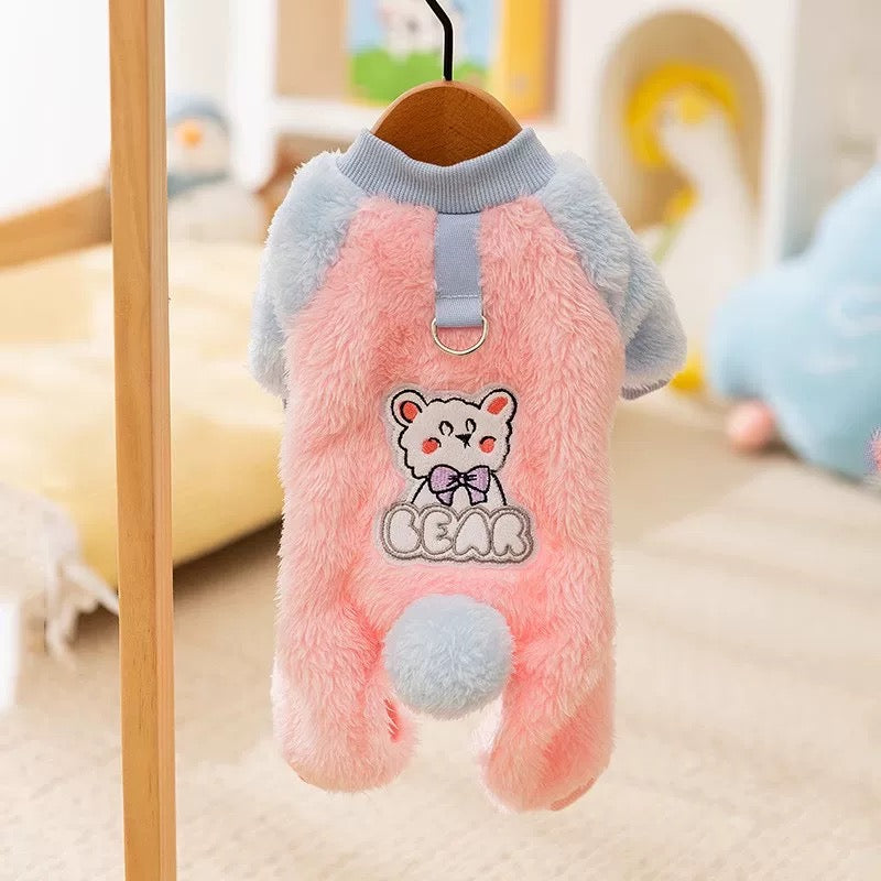 Plush Cotton Pet Coat – Warm & Cozy Winter Jacket