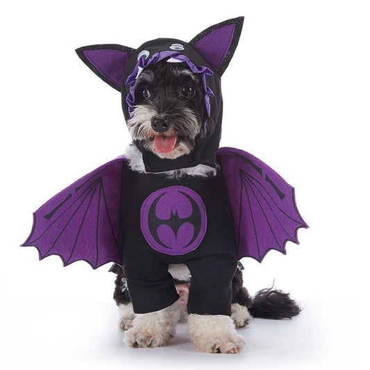 Halloween Black Flying Demon Pet Costume – Dark & Daring Style for Your Pet