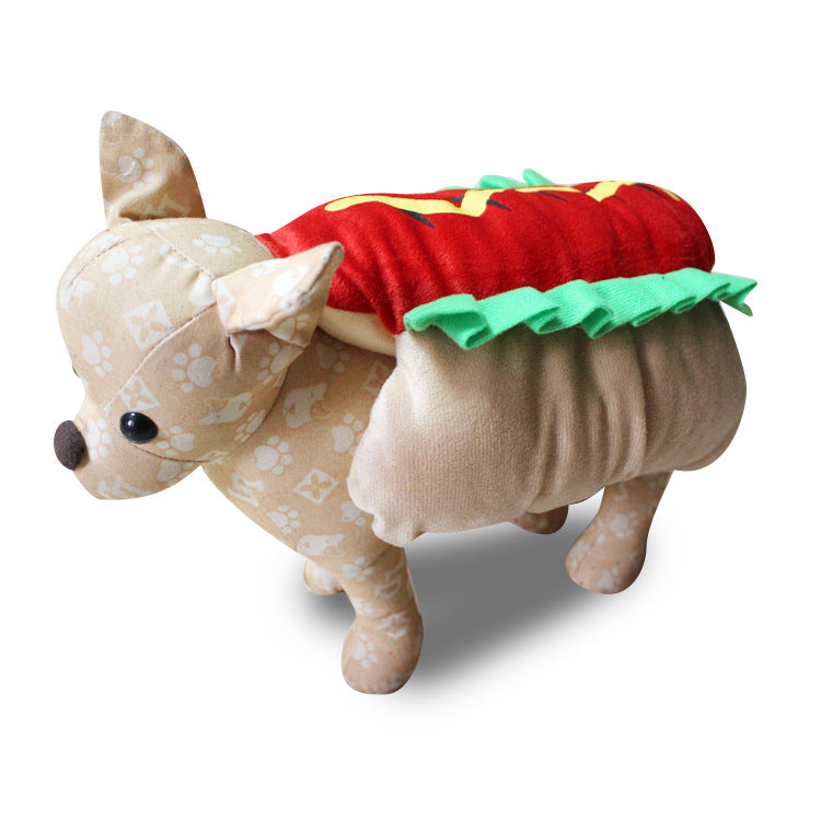 Hot Dog Pet Costume – Funny Outfit for Dogs & Cats | Adjustable & Comfortable