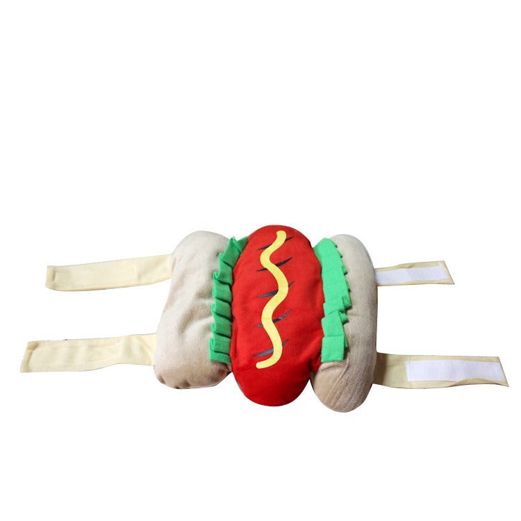 Hot Dog Pet Costume – Funny Outfit for Dogs & Cats | Adjustable & Comfortable