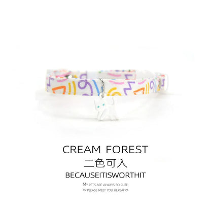 Street Art Pet Collar – Reflective, Soft Nylon, Graffiti Print