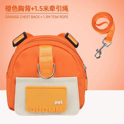 Dog Backpack Harness with Leash – Adjustable, Lightweight & Storage-Friendly