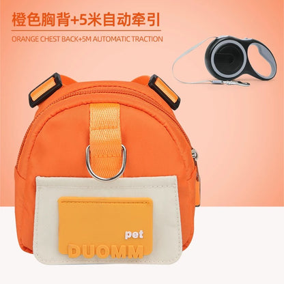 Dog Backpack Harness with Leash – Adjustable, Lightweight & Storage-Friendly