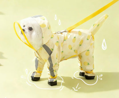 Hooded waterproof traction raincoat