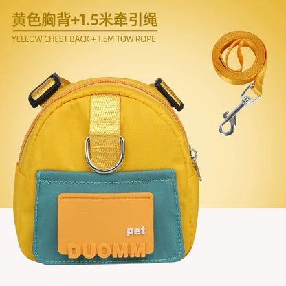 Dog Backpack Harness with Leash – Adjustable, Lightweight & Storage-Friendly