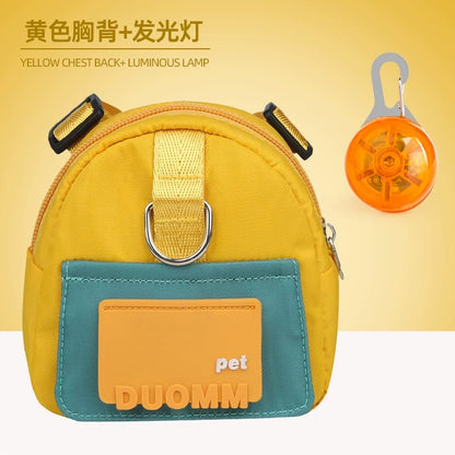 Dog Backpack Harness with Leash – Adjustable, Lightweight & Storage-Friendly
